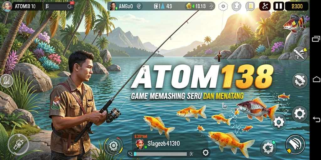 Tangkapan ikan besar dalam gameplay ATOM138 yang memukau.