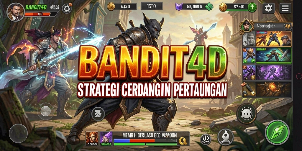 Tampilkan gameplay BANDIT4D yang mendebarkan dan strategi serangan.