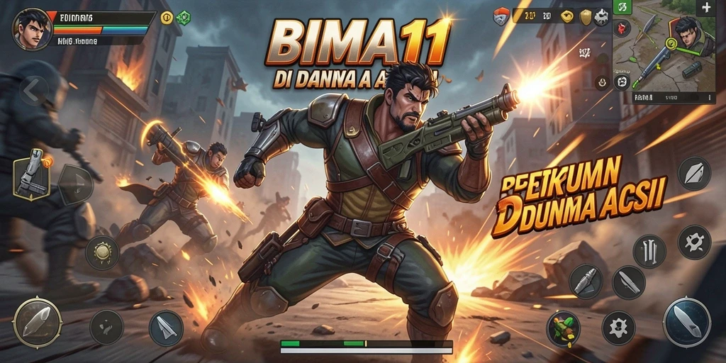 Screenshot menampilkan pertarungan seru dalam BIMA11.