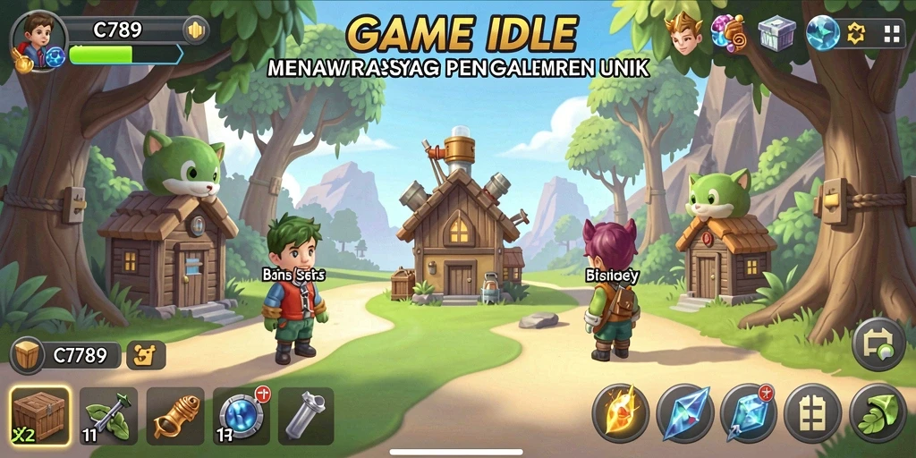 Tampilan gameplay C789 menampilkan kemajuan dan pengelolaan sumber daya yang menarik.