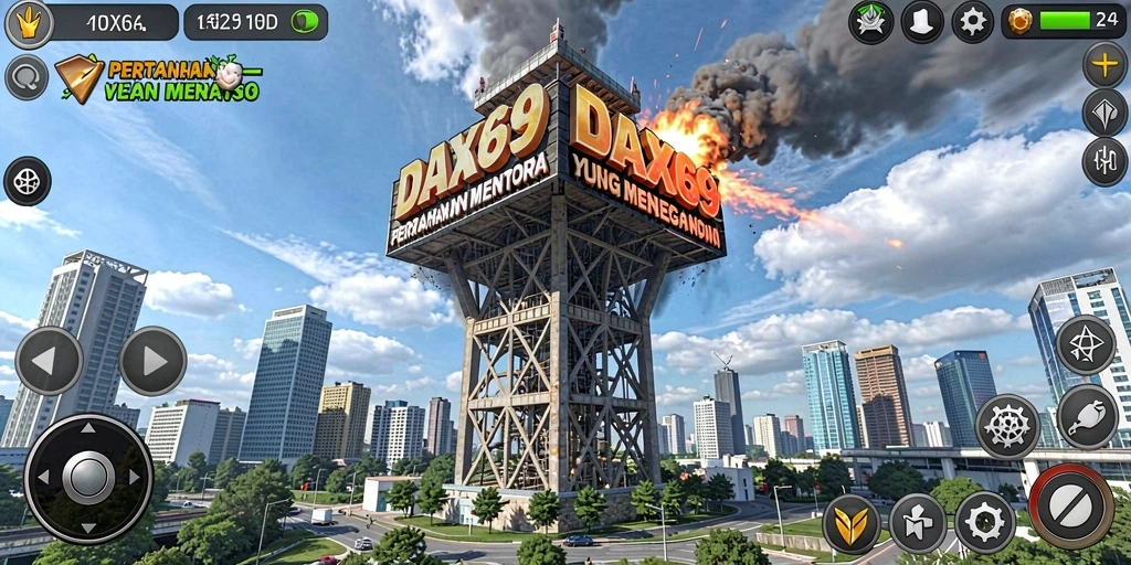Tangkapan layar menampilkan aksi menegangkan dari gameplay DAX69.