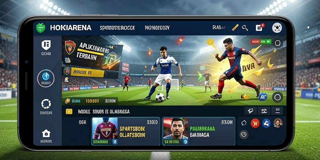 Tampilan gameplay HOKIARENA dengan berbagai opsi taruhan olahraga.