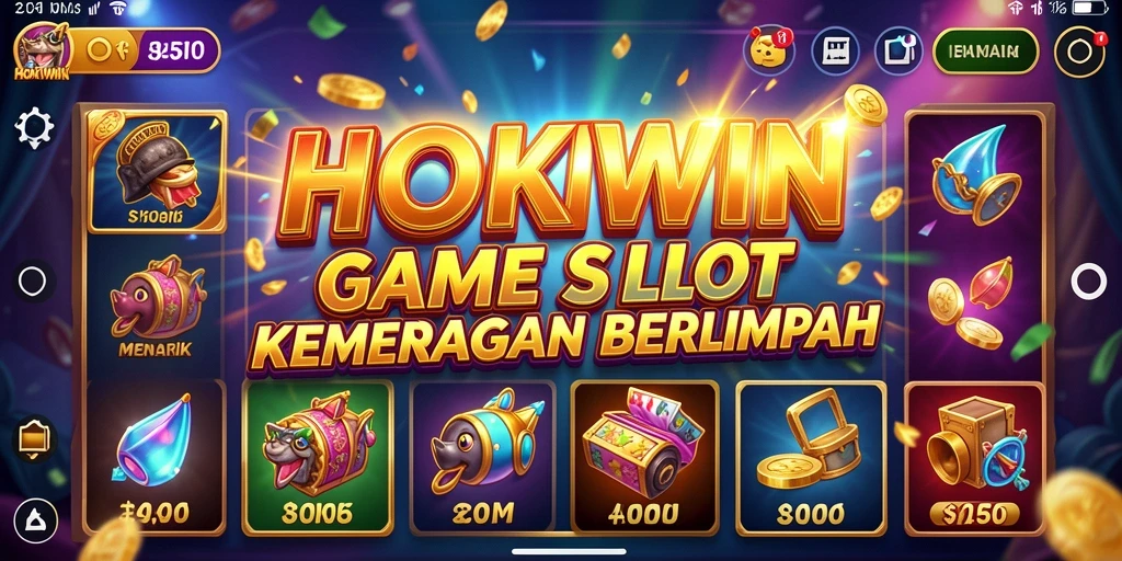 Tampilan menarik dari gameplay HOKIWIN yang penuh warna.