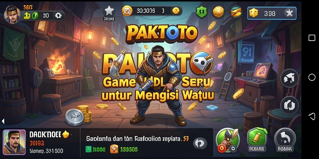 Tampilan screenshot utama PAKTOTO menampilkan gameplay Idle yang menyenangkan.