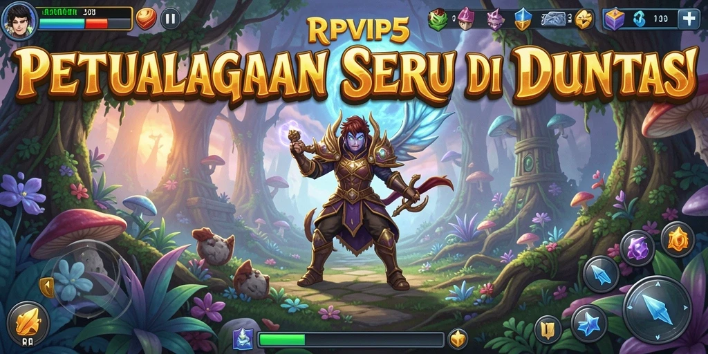 Screenshot gameplay RPVIP5 menampilkan aksi petualangan yang mendebarkan.