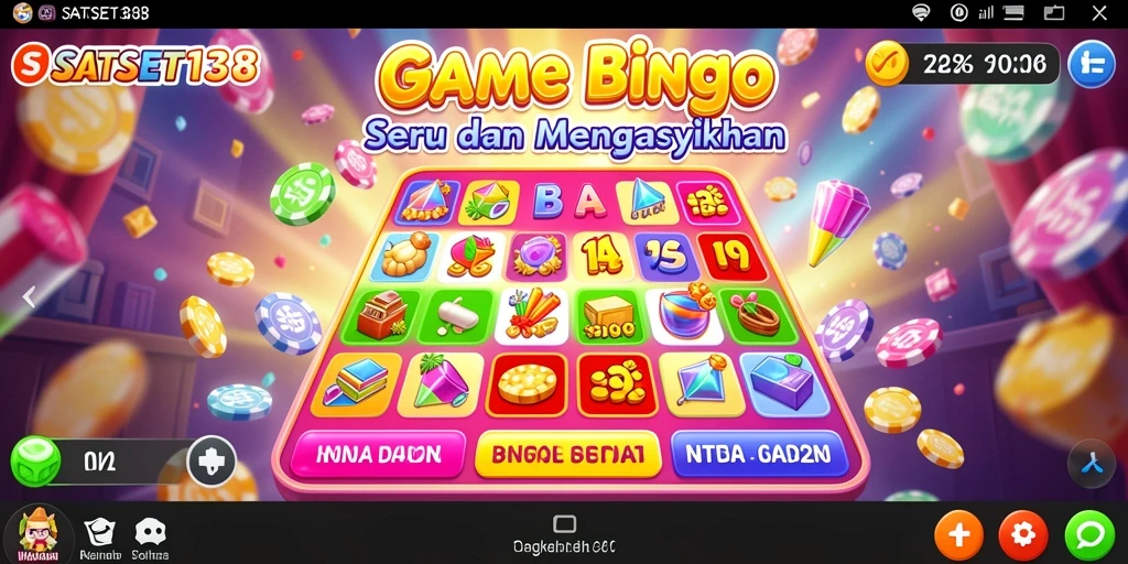 Tampilan gameplay seru SATSET138 saat bermain Bingo.