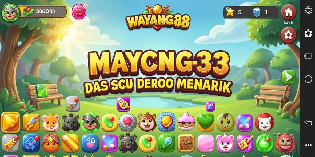 Tampilan menarik gameplay WAYANG88 dengan karakter wayang yang berwarna-warni.